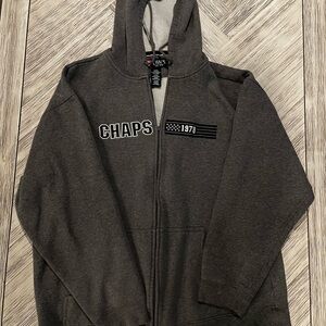 Chaps Men's Dark Gray Zip-Up Hoodie